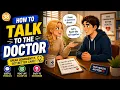 How to Talk to Doctors Pharmacies in English A1-A2 Medical Free Daily English
