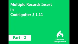 insert query in loop insert batch insert multiple record in codeigniter