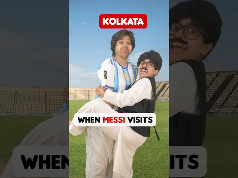 Messi in Kolkata 😰😓🙈 #shorts #wondermunna