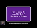HOWTO - Setup JavaDB in Eclipse