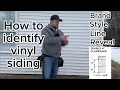 How to identify vinyl siding