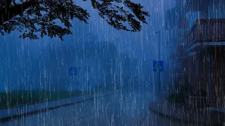 Chuva para Dormir e Relaxar Profundamente - Barulho de Chuva Forte, Vento e Trovão à Noite #64 ASMR