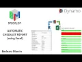 DYNAMO Make autimatically reports using Excel and BumbleBee