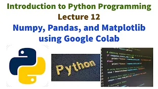 VTU BE First Year Tutorial Mastering Numpy Pandas Matplotlib in Google Colab for Python Programming