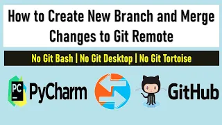 How to Create a New Branch on Github using Pycharm