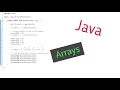 Java - Arrays basic