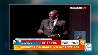 Raila Odinga Aziikiddwa Mu Bitiibwa Ruto Amutenderezza  Raila Odinga Aziikiddwa Mu Bitiibwa Ruto Amutenderezza