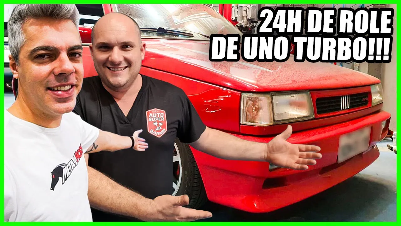 ROLÊ DE UNO TURBÃO INSANO e Atualizações da AS GARAGE com o Veio da Live(24 Horas Dentro da Oficina)