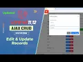 Laravel AJAX CRUD Edit Update Record