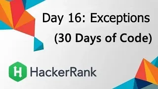 HackerRank Day 16 Exceptions - String to Integer Java Solution