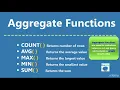 SQL Tutorial - What are aggregate functions in SQL
