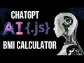 ChatGPT Tutorial - How to Use ChatGPT to Create a Javascript BMI Calculator