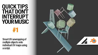 Unwrap all objects at once onto individual UV maps using a Python script Blender Quick Tutorial