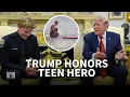 Trump honors teen lifeguard who saved 10-year-old boy from drowning in viral rescue