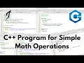 C Program for Addition Subtraction Multiplication Division