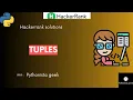 Tuples HackerRank-13 Pythonista - Geek CodeWithMe Shravanthi