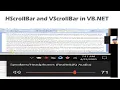 8th class ScrollBar in vb net HScrollBar and VScrollBar in vb net How add ScrollBar in VB net