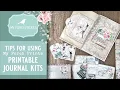 Tips for using printable junk journal kits My Porch Prints Resizing Pages Printing on the Back