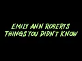 Emily Ann Roberts - Things You Didn't Know Instrumental