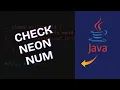 How to Check Neon Numbers in Java 2025