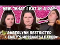 Amberlynn RESTRICTED on tiktok and Xios messages with Emily LEAKED to Fupa