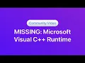 How to fix Microsoft Visual C Runtime is missing error on games in Mythic