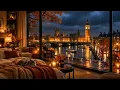 Rainy Night in London 🌧️ Big Ben View | Cozy Rain Sounds for Deep Sleep