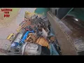Rear Loader Trash Truck - Bulky Garbage Hopper POV 4K