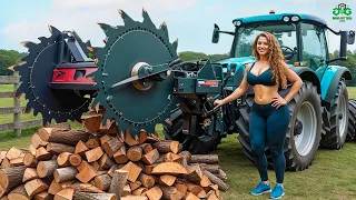Firewood Processing Machine | World's Fastest Modern Wood Cutting Chainsaw Technology #12