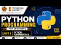 Python Programming for Beginners Unit 1 Python Fundamentals CDP