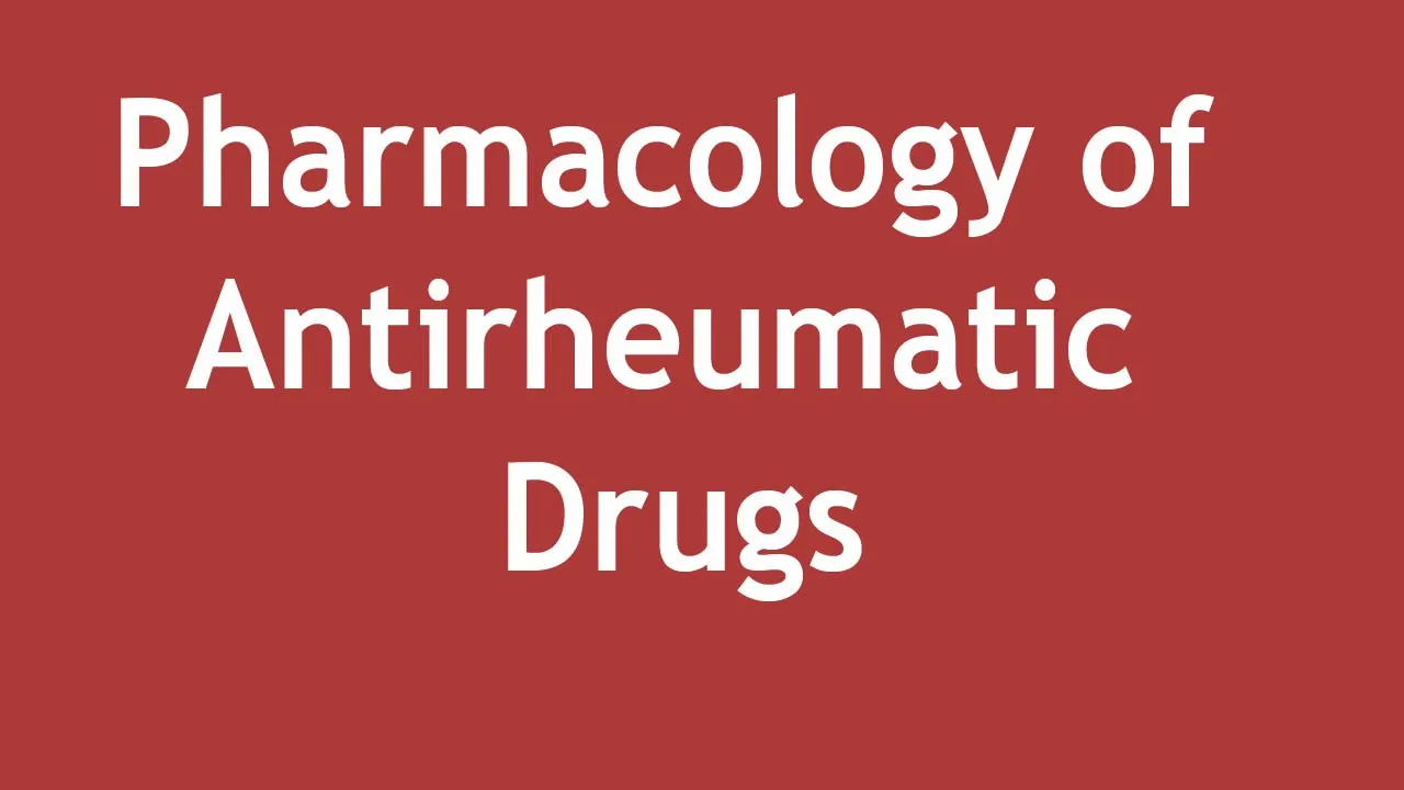 Pharmacology of Antirheumatic drugs - Complete Overview (ENGLISH) | Dr. Shikha Parmar