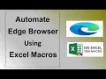 How to Automate Edge Browser using Excel Macros