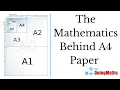The Mathematics Behind A4 Paper - Why is A4 Sized This Way