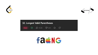 32 Longest Valid Parentheses Leetcode 32 Solution Java String Stack