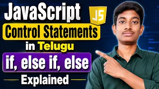 JavaScript Control Statements in Telugu if else if else Explained JavaScript Tutorial