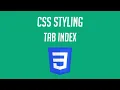 How to use Tab Index in HTML