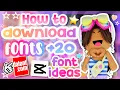 How to GET PREPPY FONTS download fonts use them