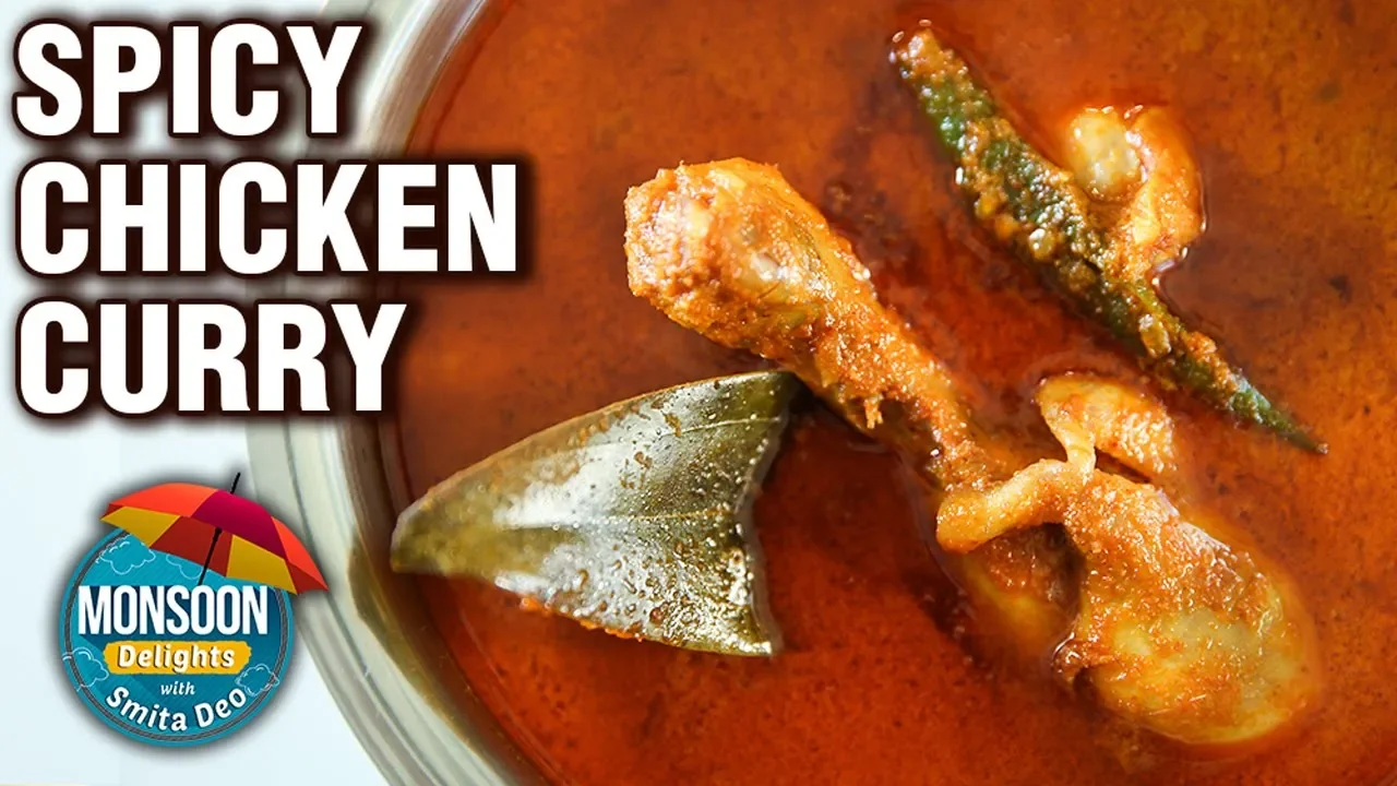 Chicken Curry Recipe - How To Make Spicy Chicken Gravy - Monsoon Delights -  Smita Deo