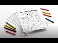 Fun Kids Coloring Pages Activity for Ages 4-8 Free Printable Coloring Sheets Easy Tutorials