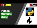 Python Multiline String