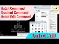 3 COMMAND IN ONE AutoCAD Hatch Command Gradient Command Hatch Edit CAD CAREER