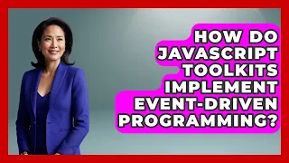 How Do JavaScript Toolkits Implement Event-Driven Programming JavaScript Toolkit News