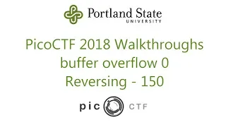 PicoCTF 2018 - buffer overflow 0