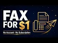 Send a Fax Online for 1 No Account No Subscription US Canada