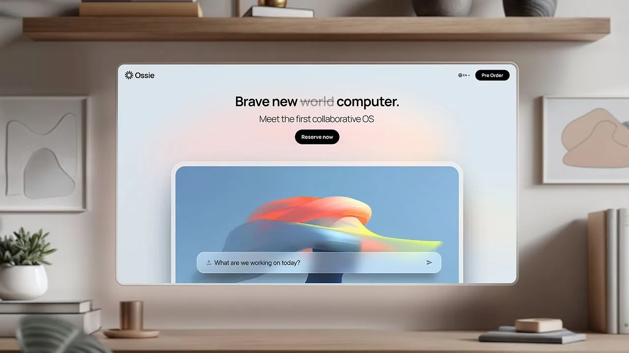 Framer — Ossie — A new type of computer (YouTube video ad)