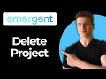 How To Delete A Project Using Emergent AI Step-by-step