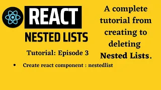 React Nested Lists Asynchronous Multilevel Dropdown Tutorial