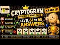 CRYPTOGRAM Number Word Game Level 61-65