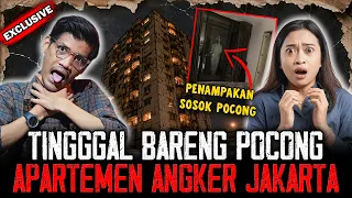 SOSOK POCONGNYA TERTANGKAP KAMERA ! TINGGAL BARENG POCONG DI APARTEMEN ANGKER JAKARTA !