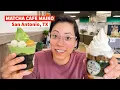 Trying Premium Matcha Cafe Maiko in San Antonio Texas Matcha Ice Cream Parfait